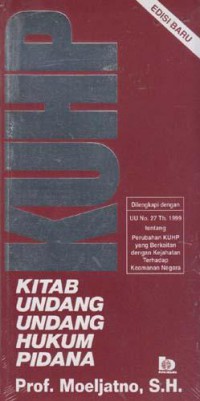 Image of KUHP = Kitab Undang-Undang Hukum Pidana
