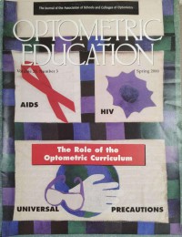 Image of Optometric education (volume 25, number 3, Spring 2000)