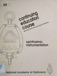 Image of Continuing education course : ophthalmic instrumentation