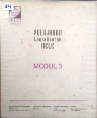Image of Pelajaran lensa kontak IACLE : modul 3 : fitting lensa kontak