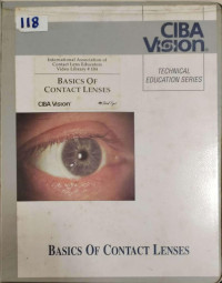 Image of CIBA Vision technical education series : the basics of contact lenses