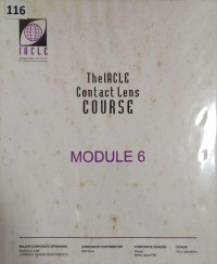 Image of The IACLE contact lens course : module 6 : the cornea in contact lens wear